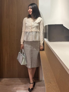 「TAKEO KIKUCHI（タケオキクチ）のアイテム」を使った、このかさん（レディース・165cm）の春コーディネート