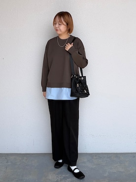 「Lee（リー）のアイテム（バッグ）」を使った、ひらしーさん（レディース・164cm）の秋コーディネート