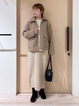 ひらしーさん（レディース・164cm）の冬コーディネート