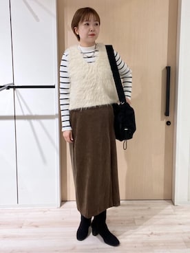 ひらしーさん（レディース・164cm）の冬コーディネート
