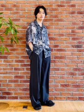 「tk.TAKEO KIKUCHI（ティーケータケオキクチ）のアイテム（トップス）」を使った、Hisashiさん（メンズ・167cm）の春コーディネート