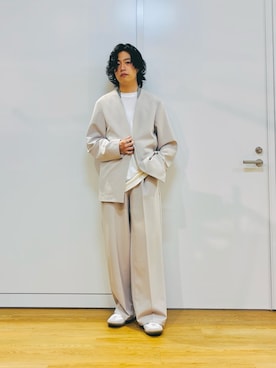 「tk.TAKEO KIKUCHI（ティーケータケオキクチ）のアイテム（パンツ）」を使った、Hisashiさん（メンズ・166cm）の春コーディネート