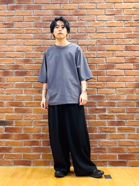 「tk.TAKEO KIKUCHI（ティーケータケオキクチ）のアイテム」を使った、Hisashiさん（メンズ・166cm）の春コーディネート