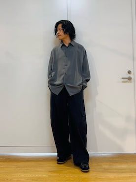 「tk.TAKEO KIKUCHI（ティーケータケオキクチ）のアイテム（パンツ）」を使った、Hisashiさん（メンズ・166cm）の春コーディネート