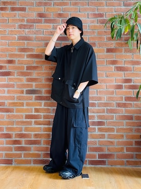 「tk.TAKEO KIKUCHI（ティーケータケオキクチ）のアイテム（シューズ）」を使った、Hisashiさん（メンズ・167cm）の夏コーディネート