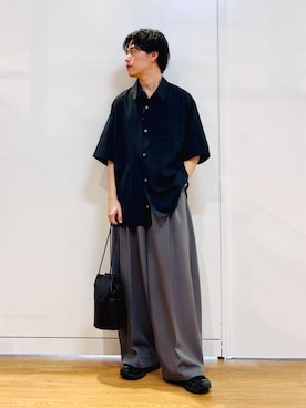 「tk.TAKEO KIKUCHI（ティーケータケオキクチ）のアイテム」を使った、Hisashiさん（メンズ・166cm）の春コーディネート
