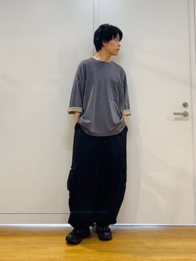 「tk.TAKEO KIKUCHI（ティーケータケオキクチ）のアイテム」を使った、Hisashiさん（メンズ・166cm）の春コーディネート