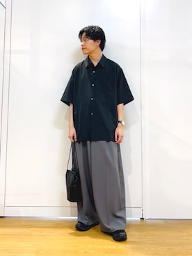 「tk.TAKEO KIKUCHI（ティーケータケオキクチ）のアイテム（パンツ）」を使った、Hisashiさん（メンズ・166cm）の春コーディネート