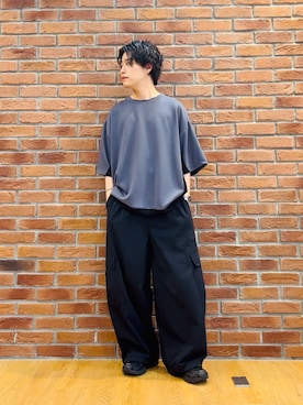 「tk.TAKEO KIKUCHI（ティーケータケオキクチ）のアイテム」を使った、Hisashiさん（メンズ・166cm）の春コーディネート