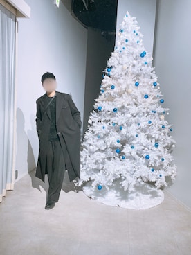 「アイテム（チェスターコート）」を使った、たっつーさん（メンズ・182cm）の秋コーディネート