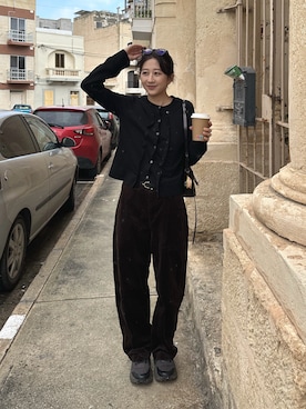 「Zoff（ゾフ）のアイテム」を使った、Sakiさん（レディース・158cm）の春コーディネート