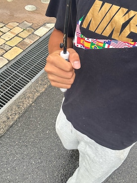 「NIKE（ナイキ）のアイテム（Tシャツ/カットソー、ブラック系）」を使った、itu07tkyさん（メンズ・170cm）の夏コーディネート