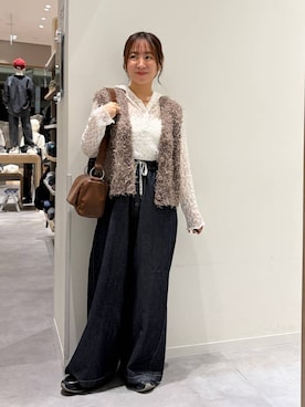 「GLOBAL WORK（グローバルワーク）のアイテム（ベスト）」を使った、momo12gwさん（レディース・155cm）の秋コーディネート