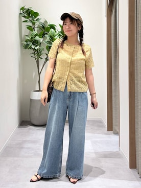 「GLOBAL WORK（グローバルワーク）のアイテム」を使った、momo12gwさん（レディース・155cm）の夏コーディネート