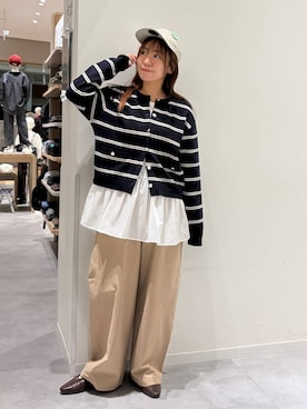 「GLOBAL WORK（グローバルワーク）のアイテム（パンプス）」を使った、momo12gwさん（レディース・155cm）の秋コーディネート