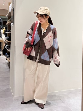 「GLOBAL WORK（グローバルワーク）のアイテム（パンプス）」を使った、momo12gwさん（レディース・155cm）の秋コーディネート