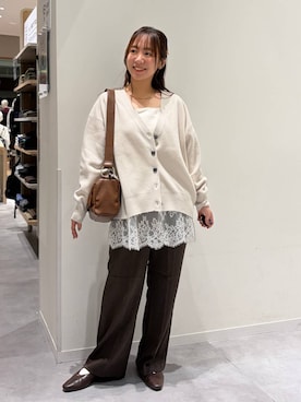 「GLOBAL WORK（グローバルワーク）のアイテム（トップス）」を使った、momo12gwさん（レディース・155cm）の秋コーディネート