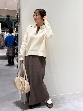「GLOBAL WORK（グローバルワーク）のアイテム（バレエシューズ）」を使った、momo12gwさん（レディース・155cm）の秋コーディネート