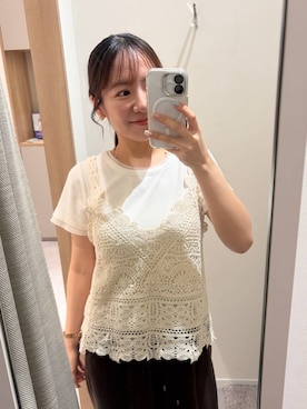 「GLOBAL WORK（グローバルワーク）のアイテム」を使った、momo12gwさん（レディース・155cm）の夏コーディネート