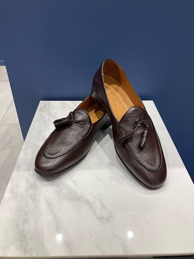 「Berwick1707（バーウィック）のアイテム（ローファー、ブラウン系）」を使った、Berwick  FUKUOKAさん（メンズ・175cm）の夏コーディネート