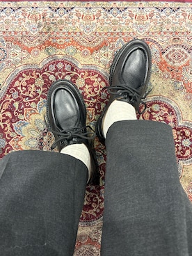 「Berwick1707（バーウィック）のアイテム（ドレスシューズ）」を使った、Berwick  FUKUOKAさん（メンズ・175cm）の秋コーディネート
