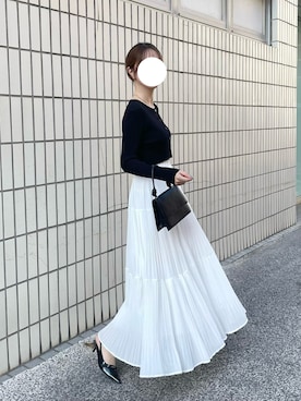 「Futier land（フューティアランド）のアイテム」を使った、risaさん（レディース・160cm）の春コーディネート