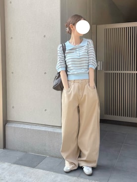 「ABYS（アビス）のアイテム」を使った、risaさん（レディース・160cm）の春コーディネート
