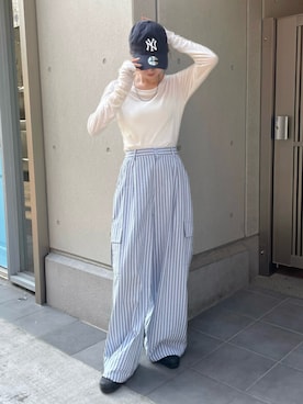 「ABYS（アビス）のアイテム」を使った、risaさん（レディース・160cm）の春コーディネート