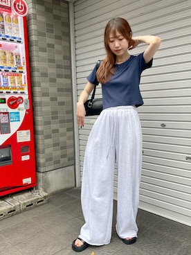 「ABYS（アビス）のアイテム」を使った、risaさん（レディース・160cm）の夏コーディネート