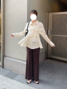 「Futier land（フューティアランド）のアイテム」を使った、risaさん（レディース・160cm）の春コーディネート