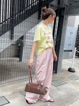 「ABYS（アビス）のアイテム」を使った、risaさん（レディース・160cm）の夏コーディネート