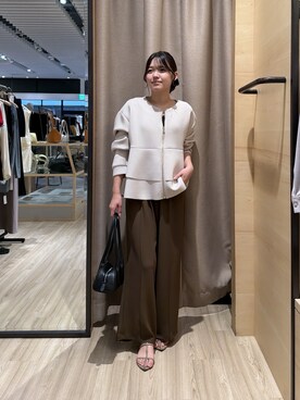 「Jena espace merveilleux（ジェナ　エスパスメルヴェイユ）のアイテム（Tシャツ/カットソー）」を使った、yayaさん（レディース・153cm）の秋コーディネート
