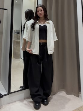 「Lui's（ルイス）のアイテム（アクセサリー）」を使った、坪川佳凛さん（レディース・165cm）の夏コーディネート