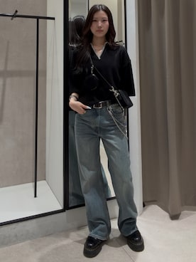 坪川佳凛さん(レディース・165cm)の春コーディネート