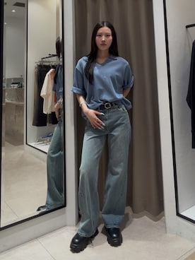 坪川佳凛さん(レディース・165cm)の春コーディネート