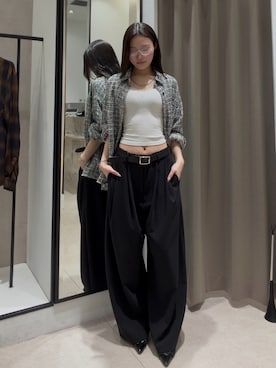 坪川佳凛さん(レディース・165cm)の春コーディネート