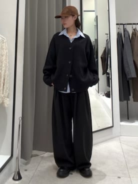 「CPH（シーピーエイチ）のアイテム」を使った、坪川佳凛さん（レディース・165cm）の秋コーディネート
