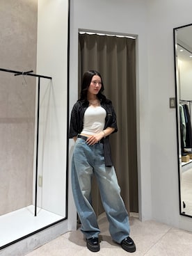 坪川佳凛さん(レディース・165cm)の春コーディネート