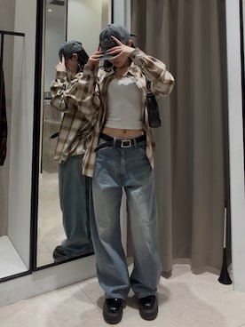 坪川佳凛さん（レディース・165cm）の春コーディネート