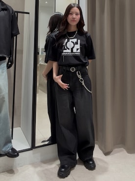 「Lui's（ルイス）のアイテム（アクセサリー）」を使った、坪川佳凛さん（レディース・165cm）の夏コーディネート