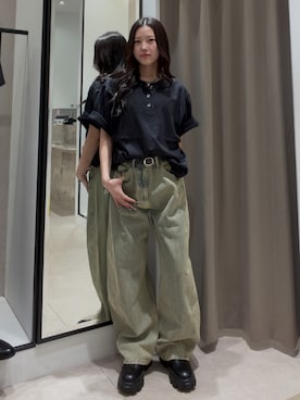 「Lui's（ルイス）のアイテム（アクセサリー）」を使った、坪川佳凛さん（レディース・165cm）の夏コーディネート