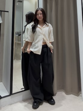 「Lui's（ルイス）のアイテム（アクセサリー）」を使った、坪川佳凛さん（レディース・165cm）の夏コーディネート