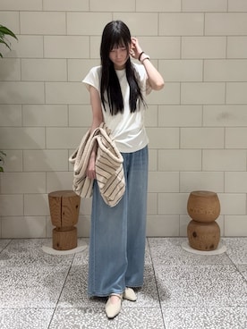 「REMME（レメ）のアイテム」を使った、坂倉 真帆 さん（レディース・169cm）の夏コーディネート
