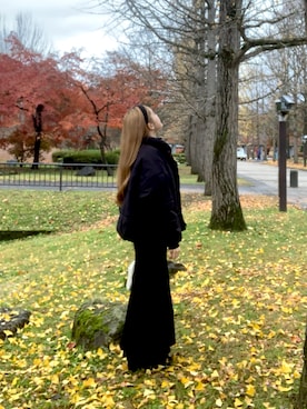 「アイテム（カチューシャ）」を使った、りおんさん（レディース・160cm）の冬コーディネート