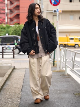 「B.C STOCK（ベーセーストック）のアイテム」を使った、shigegakiさん（メンズ・172cm）の秋コーディネート