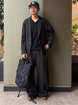 「BRIEFING(ブリーフィング)のアイテム(バッグ)」を使った、shigegakiさん(メンズ・172cm)の秋コーディネート