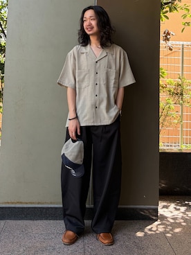 「B.C STOCK（ベーセーストック）のアイテム」を使った、shigegakiさん（メンズ・172cm）の夏コーディネート