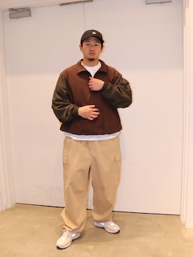 「KEBOZ（ケボズ）のアイテム」を使った、yutaro27さん（メンズ・172cm）の春コーディネート