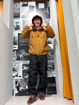 「Timberland（ティンバーランド）のメンズ ベントン ウォーターレジスタント シェル ジャケット（その他アウター、ベージュ系）」を使った、kobaさん（メンズ・174cm）の夏コーディネート