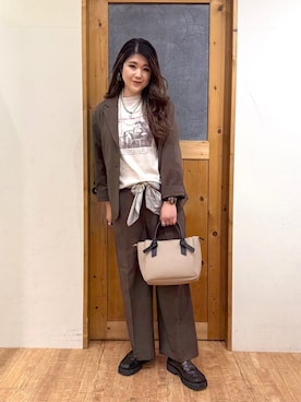 「修学旅行」｜Ayana.さん（レディース・168cm）の春コーディネート
